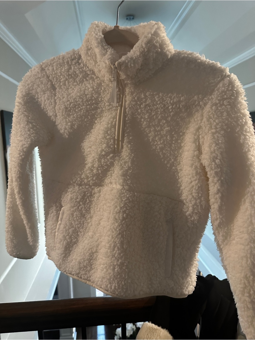 Wondershop Cream Sherpa Half-Zip Pullover Jacket